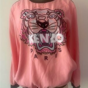Kenzo Coral Tiger Embroidered Top